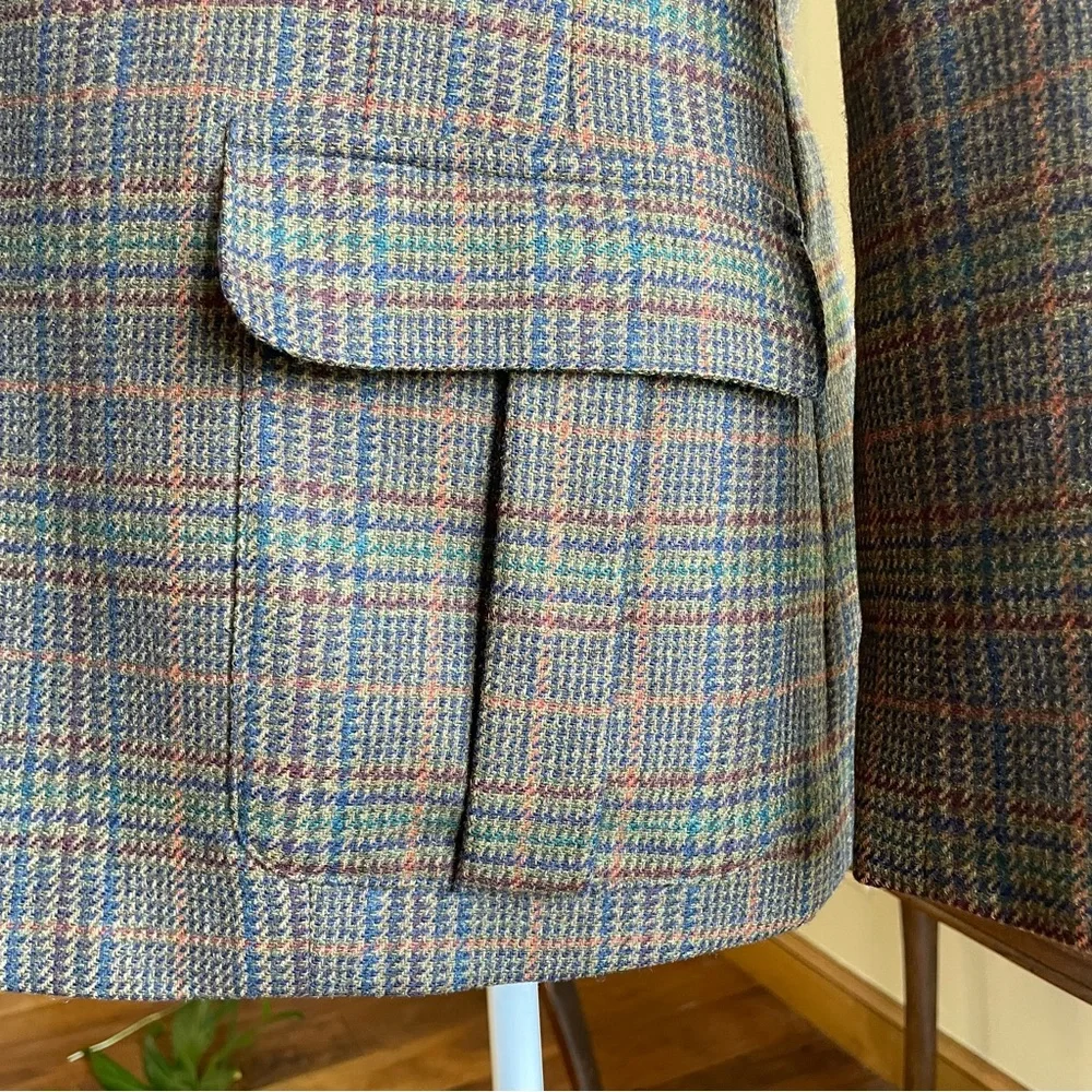 Lauren Ralph Lauren Checkered Blazer - Brown and Blue - Picture 5 of 16